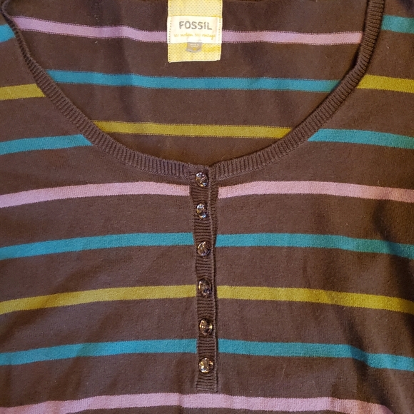 Fossil Women's Striped Sweater - Picture 3 of 4